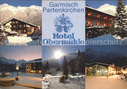 72111110 Garmisch-Partenkirchen Hotel Obermuehle Teilansichten Pferdeschlitten G - Garmisch-Partenkirchen