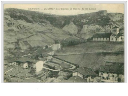 45.CERDON.QUARTIER DE L'EGLISE ET ROCHE DE ST ALBAN - Autres & Non Classés