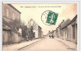 45.ASCOUX.RUE DE LA MI-VOIE ET ECOLE DES FILLES. - Sonstige & Ohne Zuordnung