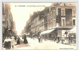 44.SAINT-NAZAIRE.LA RUE DE NANTES, PRES DE LA GARE. - Saint Nazaire