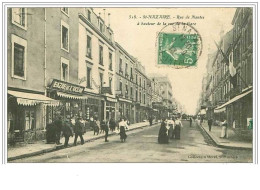 44.SAINT NAZAIRE.RUE DE NANTES A HAUTEUR DE LA RUE DE LA GARE - Saint Nazaire