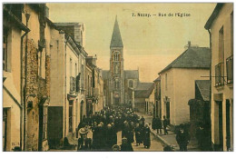 44.NOZAY.n°5756.RUE DE L'EGLISE.CP TOILEE - Sonstige & Ohne Zuordnung