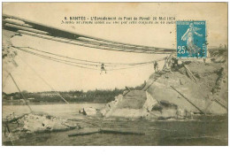 44.NANTES.n°12653.L'ECROULEMENT DU PONT DE PIRMIL.26 MAI 1924.NANTES SE TROUVE ISOLE..... - Nantes