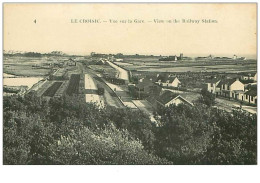 44.LE CROISIC.n°37.VUE SUR LA GARE.VIEW ON THE RAILWAY STATION.RARE - Le Croisic