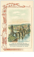 46.PONT DE VALENTRE. N° 28.les Ruines Historiques De France.biscuits Rouchier-bazel Angouleme. - Sonstige & Ohne Zuordnung