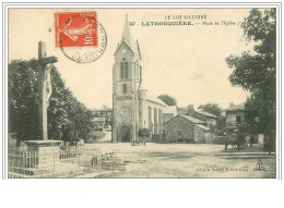 46.LATRONQUIERE.PLACE DE L'EGLISE - Latronquiere