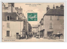 45.PITHIVIERS.LA PLACE DE L&acute ETAPE ET LA GRANDE RUE. - Pithiviers