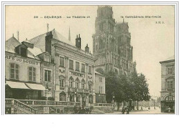 45.ORLEANS.LE THEATRE ET LA CATHEDRALE STE CROIX.CAFE DU LOIRET - Orleans