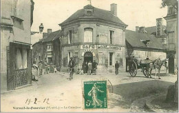 49.VERNOIL LE FOURRIER.LE CARREFOUR.CAFE FROGER.CAFE DU COMMERCE.RARE - Autres & Non Classés