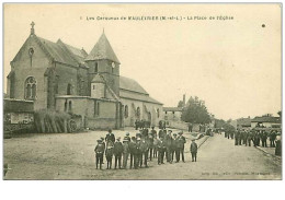 49.LES CERQUEUX DE MAULEVRIER.n°36.LA PLACE DE L'EGLISE.TROU - Other & Unclassified