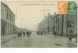 49.LA CHAPELLE-ROUSSELIN.n°28768.ROUTE DE CHEMILLE.MANQUE AU TIMBRE - Autres & Non Classés