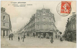 49.CHOLET.n°11609.L'AVENUE GAMBETTA ET LA RUE NATIONALE - Cholet