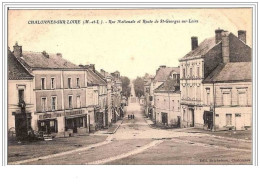 49.CHALONNES SUR LOIRE.RUE NATIONALE ET ROUTE DE ST GEORGES SUR LOIRE. - Chalonnes Sur Loire
