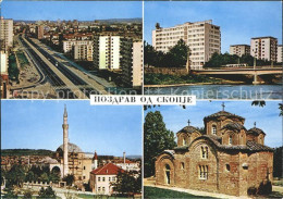 72111050 Skopje Skoplje Stadtansichten Minarett Kirche Skopje Skoplje - Macédoine Du Nord