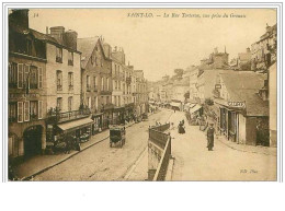 50.SAINT LO.LA RUE TORTERON, VUE PRISE DU GROUAIS.GENDARMERIE NATIONALE.BOULANGERIE - Saint Lo