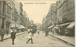 50.CHERBOURG.RUE DE LA FONTAINE.TRAMWAY - Cherbourg