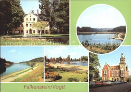 72111022 Falkenstein Vogtland Schloss Talsperre Sperrmauer Freibad Rathaus Falke - Falkenstein (Vogtland)