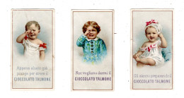 3 Petites Chromos Chocolat Talmone, Turin, Italie - Otros & Sin Clasificación