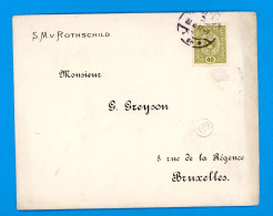 Enveloppe Wien - Bruxelles 1917 Rothschild Bank - Cartas & Documentos