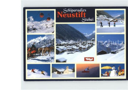 72110744 Neustift Stubaital Tirol Schulzentrum Pferdeschlitten Ski  Neustift Im  - Sonstige & Ohne Zuordnung