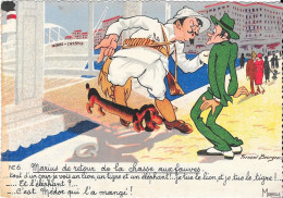 Marius De Retour De La Chasse Aux Fauves  -  Illustrateur Fernand Bourgeois - Bourgeois