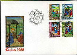 Luxembourg - FDC - Caritas 1988 - FDC