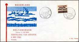 Nederland - FDC - Deltawerken - Ships