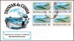 Tristan Da Cunha - FDC - Opening Of Calshot Harbour - Ships
