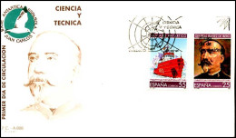 Spanje - FDC - Base Antartica Espanola Juan Carlos I - Research Programs