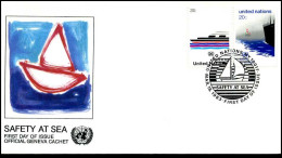 Verenigde Naties - FDC - Safety At Sea - FDC