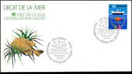 Verenigde Naties - FDC - Droit De La Mer - Boten