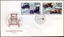 Tsjechoslovakije - FDC - Oldtimers - Auto's