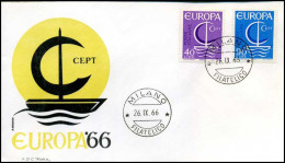 Italie - FDC - Europa CEPT 1966 - 1966