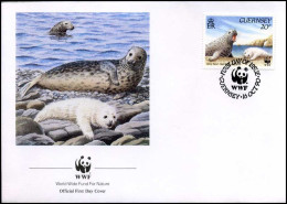 Guernsey - FDC - Wilde Dieren / Wild Animals - FDC