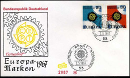 Bundespost - FDC - Europa CEPT - 1967