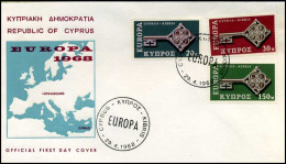 Cyprus - FDC - Europa CEPT 1968 - 1968