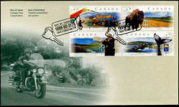 Canada - FDC - Scenic Highway Stamps - 1991-2000