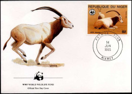 Republique Du Niger - FDC - Wilde Dieren - FDC