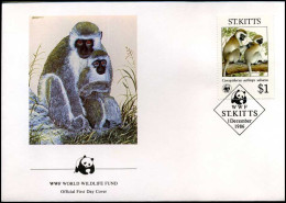 St. Kitts - FDC - Wilde Dieren - FDC