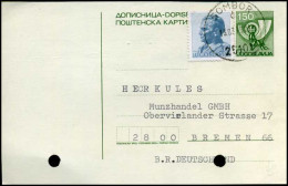 Joegoslavië - Postkaart Van Sombor Naar  Bremen In Duitsland - Andere & Zonder Classificatie