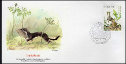 Ierland - FDC - Irish Stoat - Selvaggina