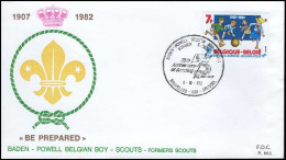 België - FDC - Scouts - Lettres & Documents