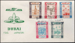 Dubai - FDC - Scouts : 11th Jamboree, Athens 1963 - Cartas & Documentos