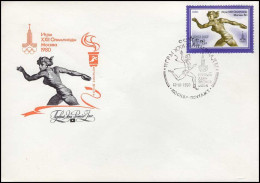 USSR - FDC - Moskou 1980 - Summer 1980: Moscow