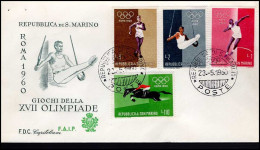 San Marino - FDC - Rome 1960 - Ete 1960: Rome