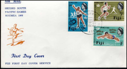 Fiji - FDC - Second South Pacific Games Noumea 1966 - Andere & Zonder Classificatie
