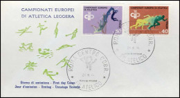 Italia - FDC - Campionata Europei Di Atletica - Athletics