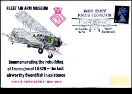 United Kingdom - FDC - Commemorating The Rebuilding Of The Engine Of LS326  -  Swordfish - Other (Air)