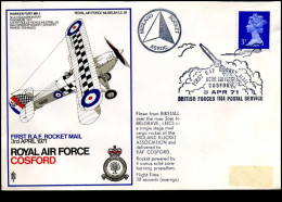 United Kingdom - FDC - First RAF Rocket Mail - Sonstige (Luft)