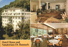 72109897 Bad Kissingen Hotel Diana Und Sanatorium Dr Baunach Speisesaal Foyer Ba - Bad Kissingen